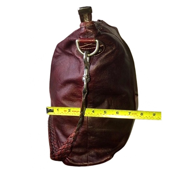 M GUCCI Supreme Wine Leather Oversized Messenger Top Zip Bag With: DUST BAG - Picture 11 of 16